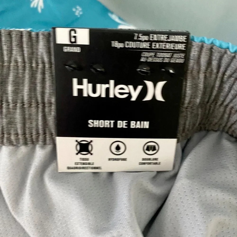 Hurley Volley Swim Shorts Men's Medium Pockets NEW NWT